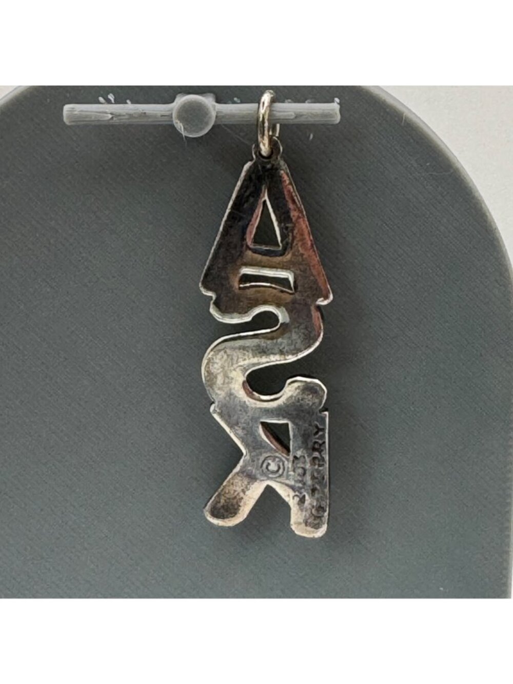 ASK Religious Pendant Charm Matthew 7:7 Silver Ton 2003 Christian Signed G Terry - Picture 10 of 11